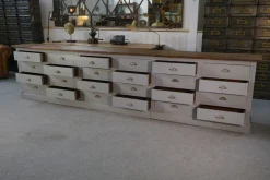 Pamono Large Vintage Drawer Craft Cabinet in Fir, 1950s><noscript><img width=