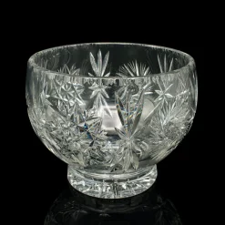 Outlet Pamono Large Vintage English Cut Glass Crystal Fruit Bowl, 1960s