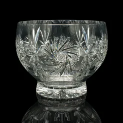 Outlet Pamono Large Vintage English Cut Glass Crystal Fruit Bowl, 1960s