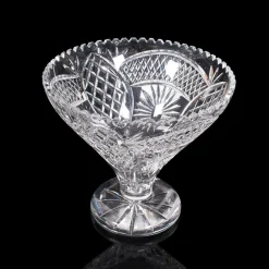 Pamono Large Vintage English Fruit Bowl in Crystal and Cut Glass, 1950><noscript><img width=