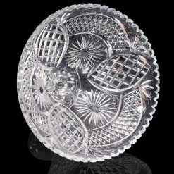 Pamono Large Vintage English Fruit Bowl in Crystal and Cut Glass, 1950><noscript><img width=