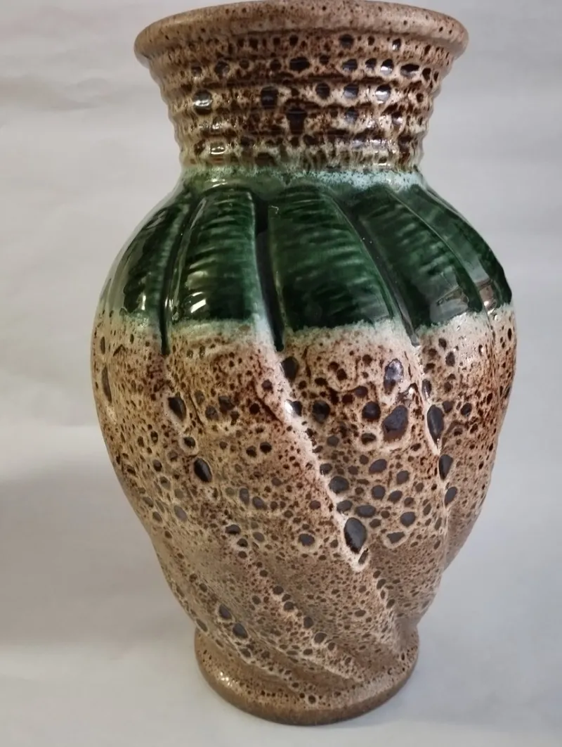 Pamono Large Vintage Fat Lava Vase, West Germany, 1970s> Vases
