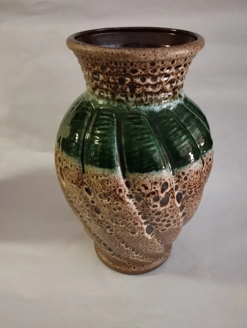 Pamono Large Vintage Fat Lava Vase, West Germany, 1970s> Vases
