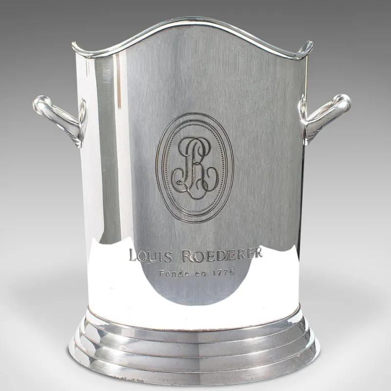 Pamono Large Vintage French Champagne Ice Bucket, 1970s> Ice Buckets & Wine Coolers
