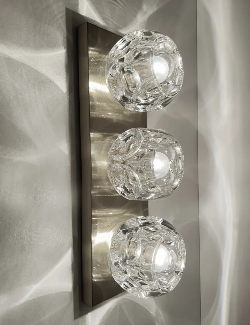 Pamono Large Vintage Glass Sconces from Peill & Putzler, 1970s, Set of 2> Wall Lights & Sconces