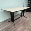 Pamono Large Vintage Italian Dining Table in Metal and Glass, 1960s> Dining Tables & Sets