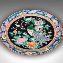 Pamono Large Vintage Japanese Decorative Serving Plate, 1940s><noscript><img width=