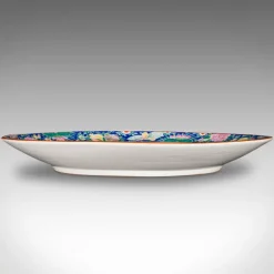 Pamono Large Vintage Japanese Decorative Serving Plate, 1940s><noscript><img width=