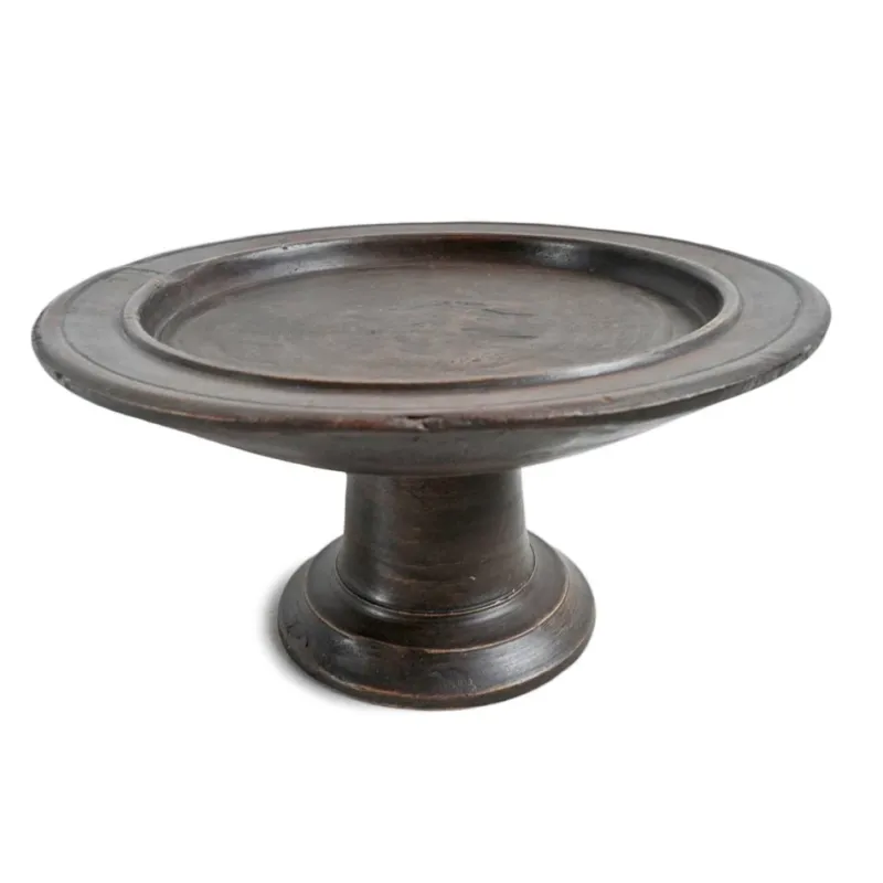 Pamono Large Vintage Java Pedestal Tray, 1970s