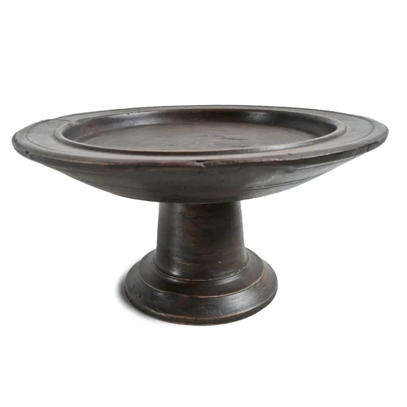 Pamono Large Vintage Java Pedestal Tray, 1970s