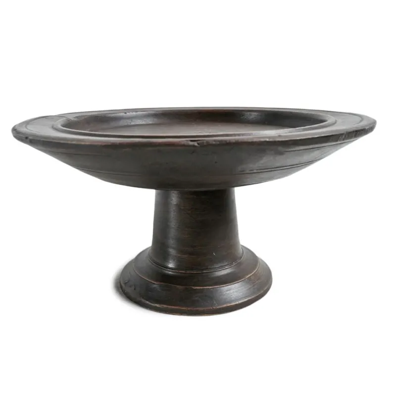 Pamono Large Vintage Java Pedestal Tray, 1970s