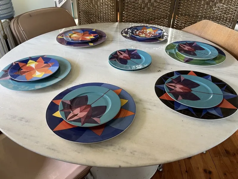 Hot Pamono Large Vintage Kaleidoscope Plates from Villeroy & Boch, 1986, Set of 6