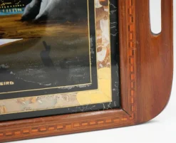 New Pamono Large Vintage Morpho Butterfly Wings Serving Tray