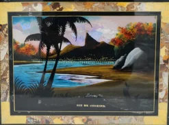 New Pamono Large Vintage Morpho Butterfly Wings Serving Tray