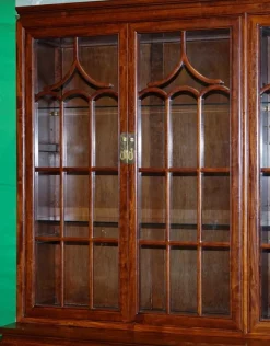 Pamono Large Vintage Oriental Chinese Carved Bookcase Display Cabinet with Lights> Cabinets & Wardrobes