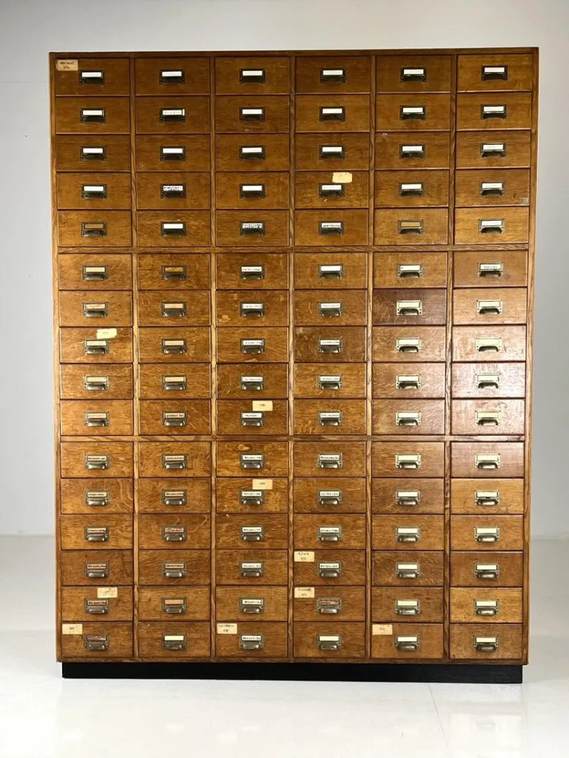 Pamono Large Vintage Pharmacy Chest of Drawers, 1960s> Dressers, Commodes & Chests