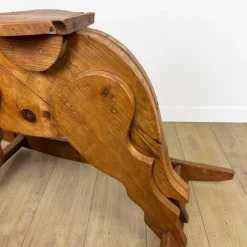 Hot Pamono Large Vintage Pine Rocking Horse, 1970s