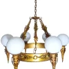 Best Pamono Large Vintage Regency Lamp, 1950s