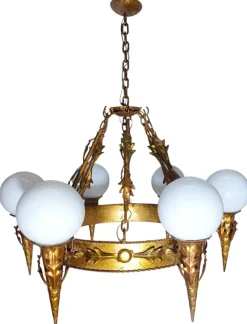 Best Pamono Large Vintage Regency Lamp, 1950s