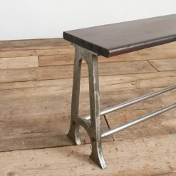 Pamono Large Vintage School Locker Room Storage Bench, 1950s> Benches