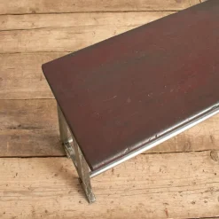 Pamono Large Vintage School Locker Room Storage Bench, 1950s><noscript><img width=