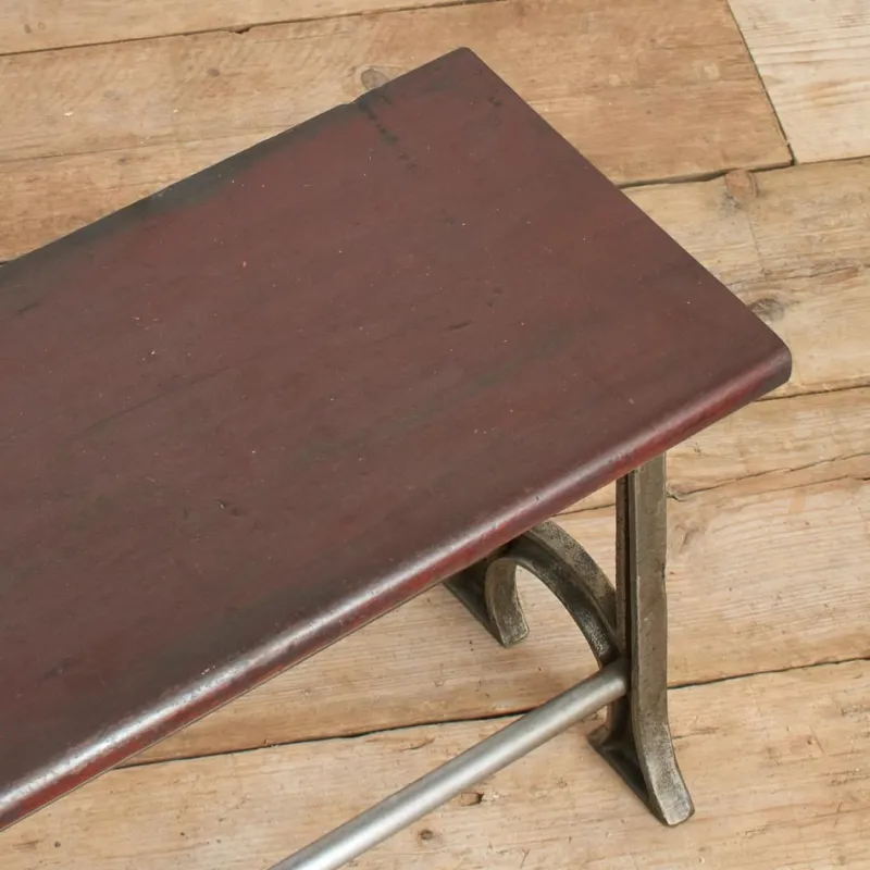 Pamono Large Vintage School Locker Room Storage Bench, 1950s> Benches