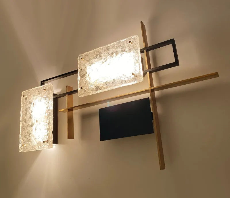 Pamono Large Vintage Sculptural Murano Glass Sconce from Arlus, 1960s> Wall Lights & Sconces