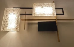 Pamono Large Vintage Sculptural Murano Glass Sconce from Arlus, 1960s><noscript><img width=