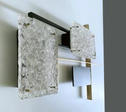 Pamono Large Vintage Sculptural Murano Glass Sconce from Arlus, 1960s><noscript><img width=