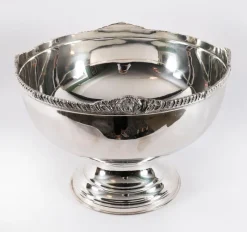 Sale Pamono Large Vintage Silver Plated Punch Bowl