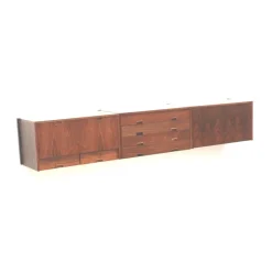 Pamono Large Vintage Wall Sideboard System, 1960s> Sideboards & Buffets