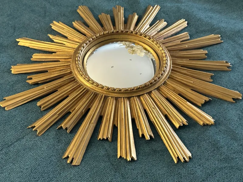 Best Pamono Large Vintage Witch's Eye Sun Mirror, 1960s