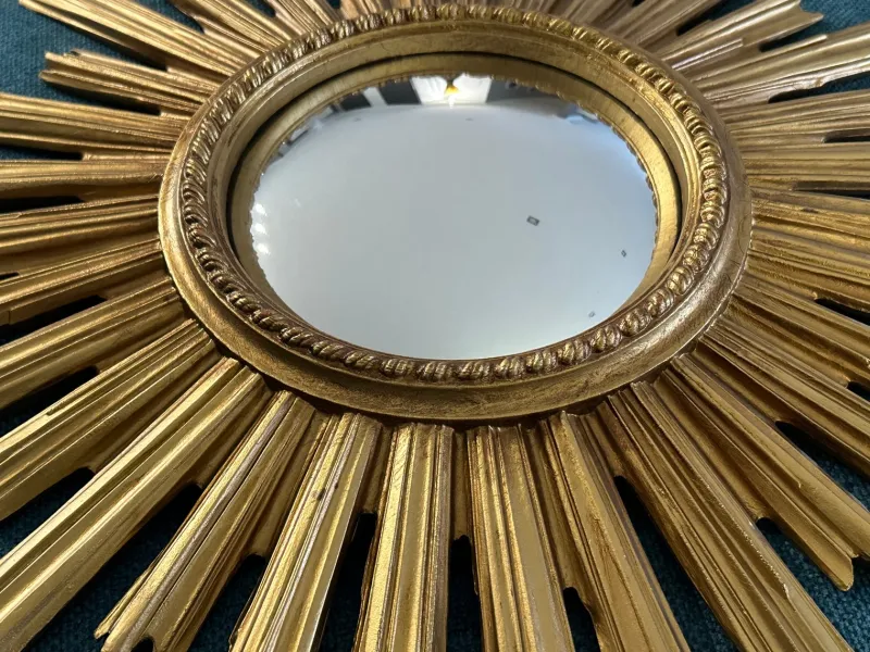 Best Pamono Large Vintage Witch's Eye Sun Mirror, 1960s