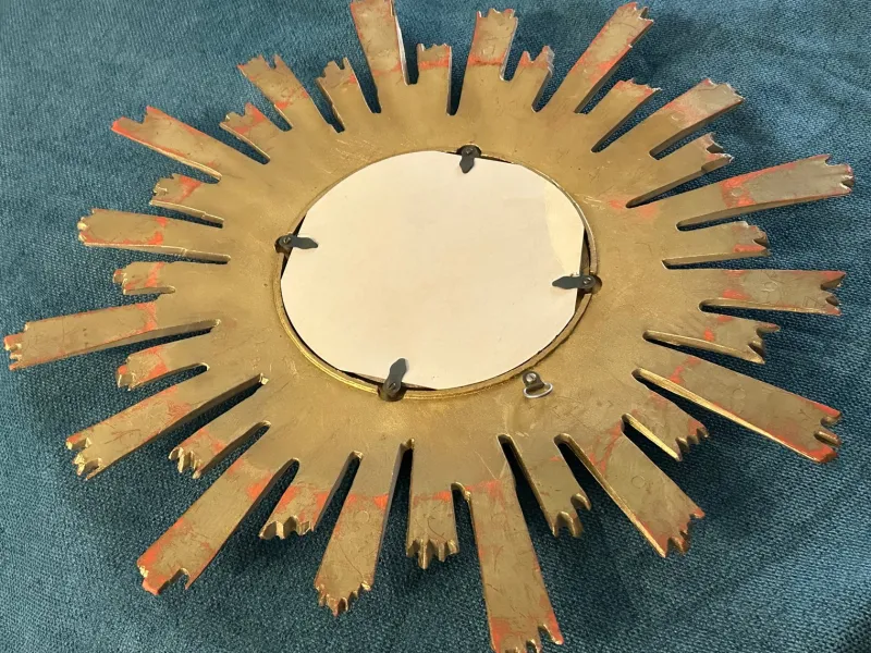 Best Pamono Large Vintage Witch's Eye Sun Mirror, 1960s