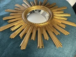 Best Pamono Large Vintage Witch's Eye Sun Mirror, 1960s