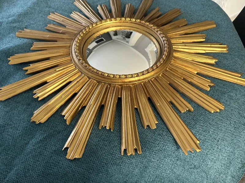 Best Pamono Large Vintage Witch's Eye Sun Mirror, 1960s