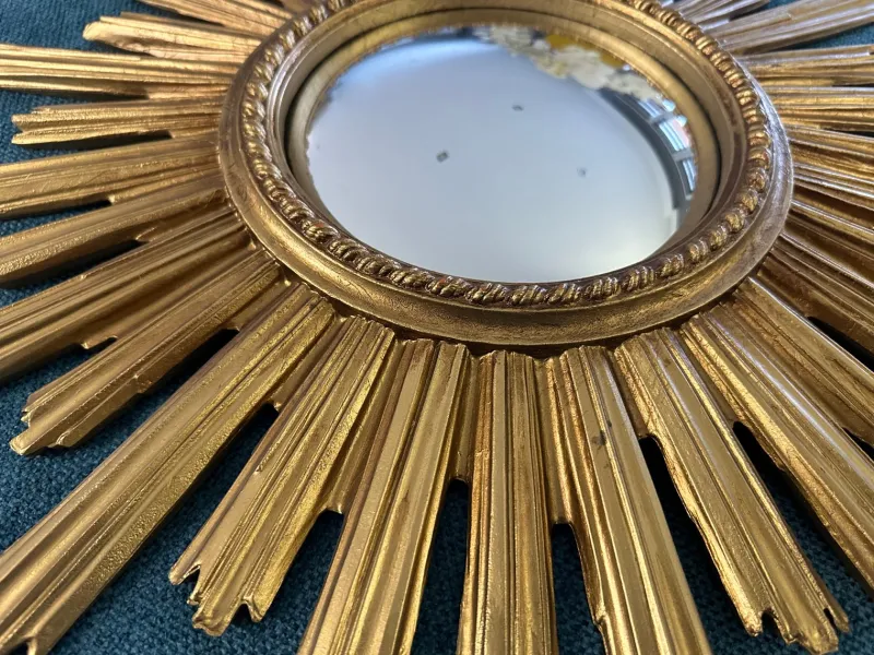 Best Pamono Large Vintage Witch's Eye Sun Mirror, 1960s