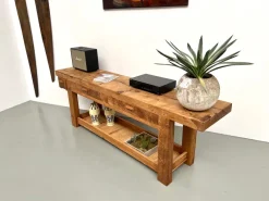 Pamono Large Vintage Workbench in Oak, 1970s><noscript><img width=
