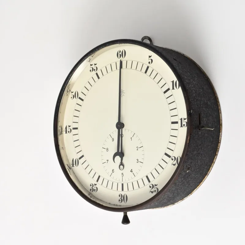 New Pamono Large Wall-Mounted Stop Clock from Junghans, 1930s