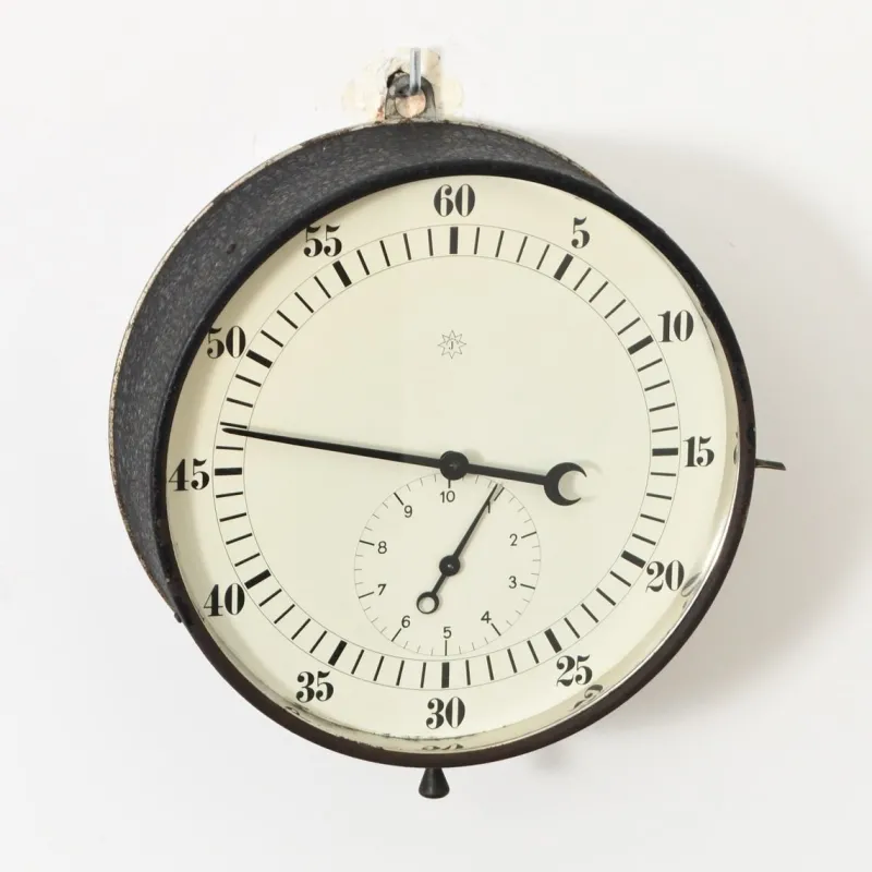 New Pamono Large Wall-Mounted Stop Clock from Junghans, 1930s