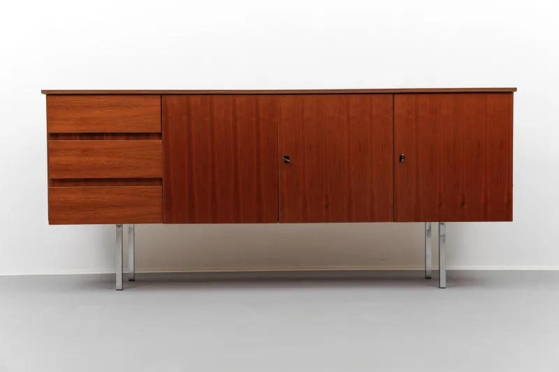 Sale Pamono Large Walnut Sideboard, 1960s
