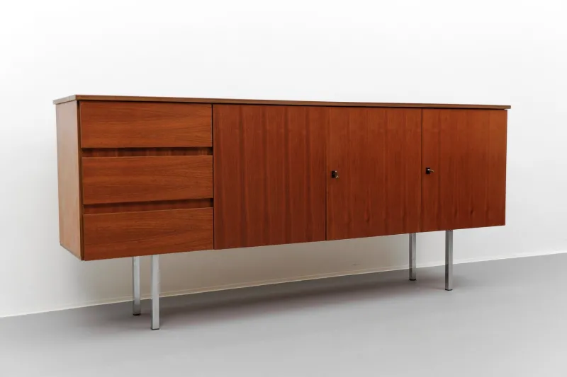 Sale Pamono Large Walnut Sideboard, 1960s