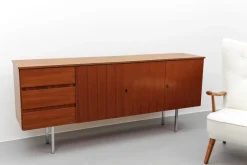 Sale Pamono Large Walnut Sideboard, 1960s
