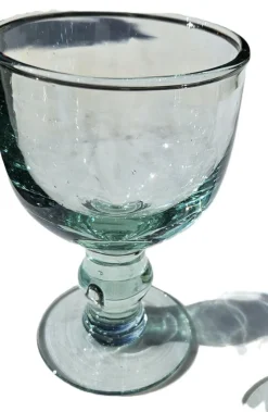 Pamono Large Water Glasses in Thick Soft Green Glass from Maison Biot, 1970s, Set of 6><noscript><img width=