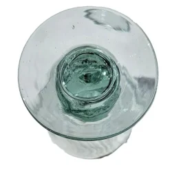 Pamono Large Water Glasses in Thick Soft Green Glass from Maison Biot, 1970s, Set of 6><noscript><img width=