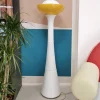 Pamono Large White and Yellow Murano Glass Column Lamp, 1960s> Floor Lamps