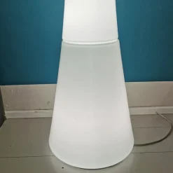 Pamono Large White and Yellow Murano Glass Column Lamp, 1960s><noscript><img width=