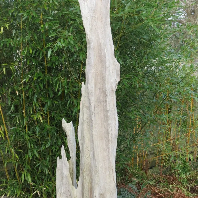 Outlet Pamono Large Wooden Brutalist Garden Sculpture