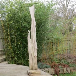 Outlet Pamono Large Wooden Brutalist Garden Sculpture
