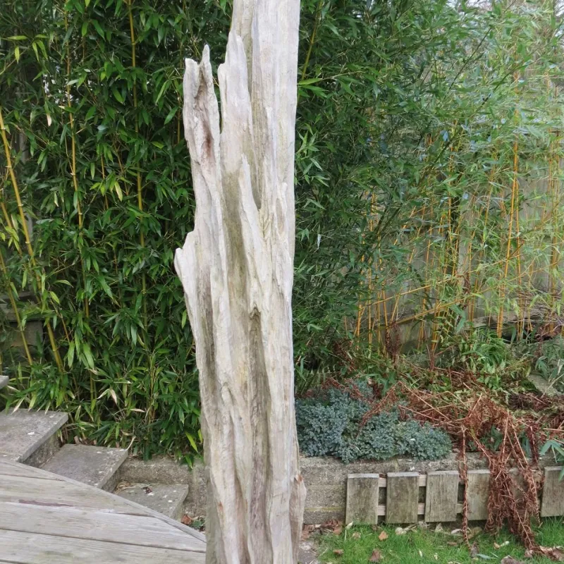Outlet Pamono Large Wooden Brutalist Garden Sculpture